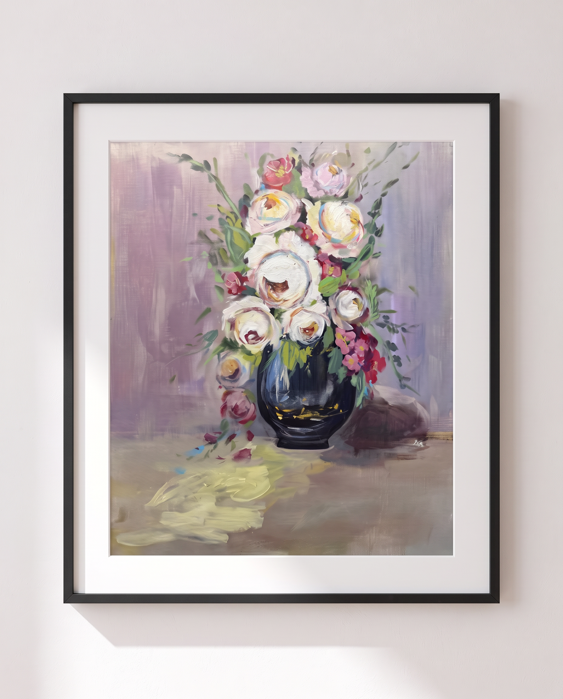 Lavender Bouquet, Acrylic on canvas, 24 × 30 in