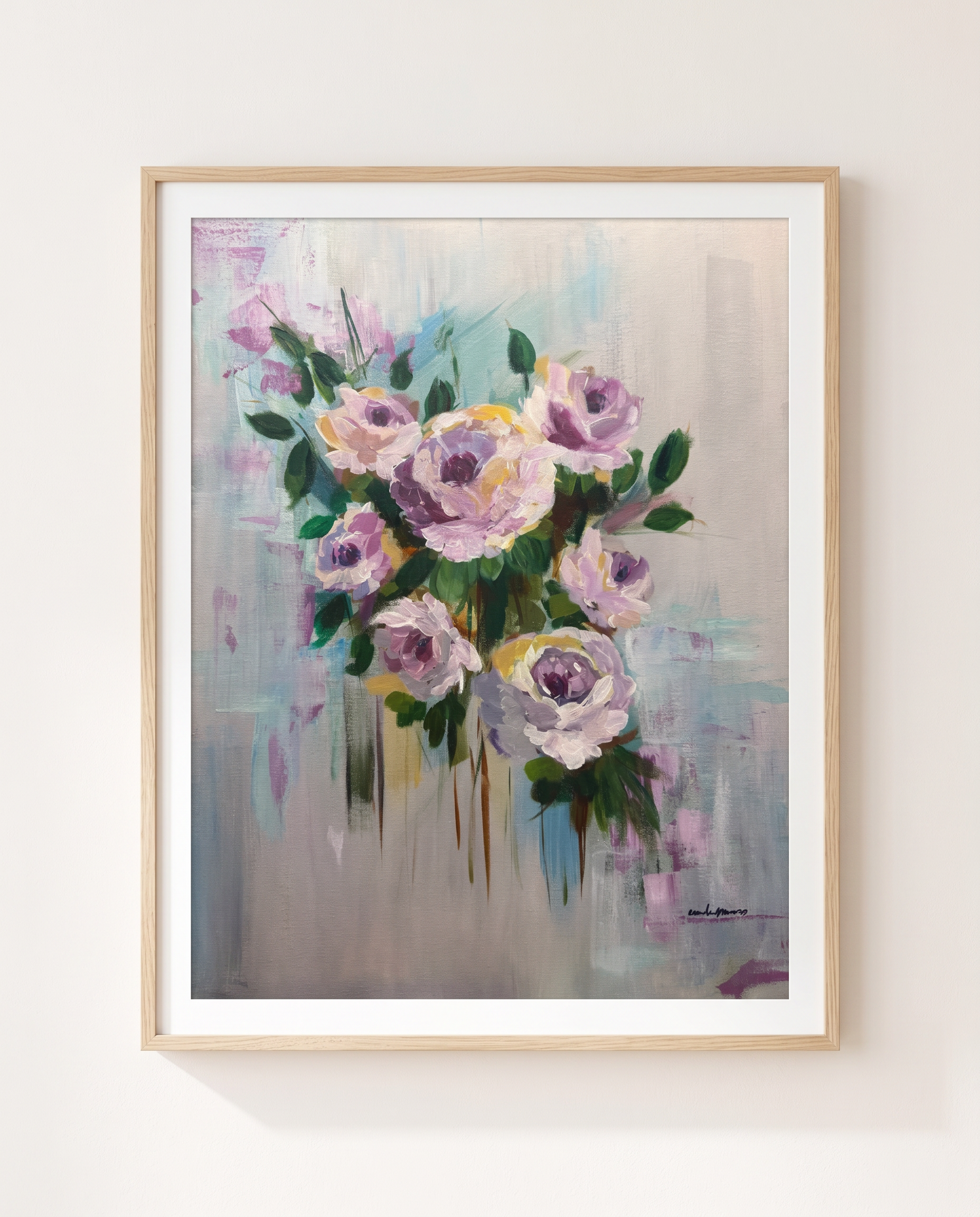 Lavender Reverie, Acrylic on canvas, 24 × 30 in