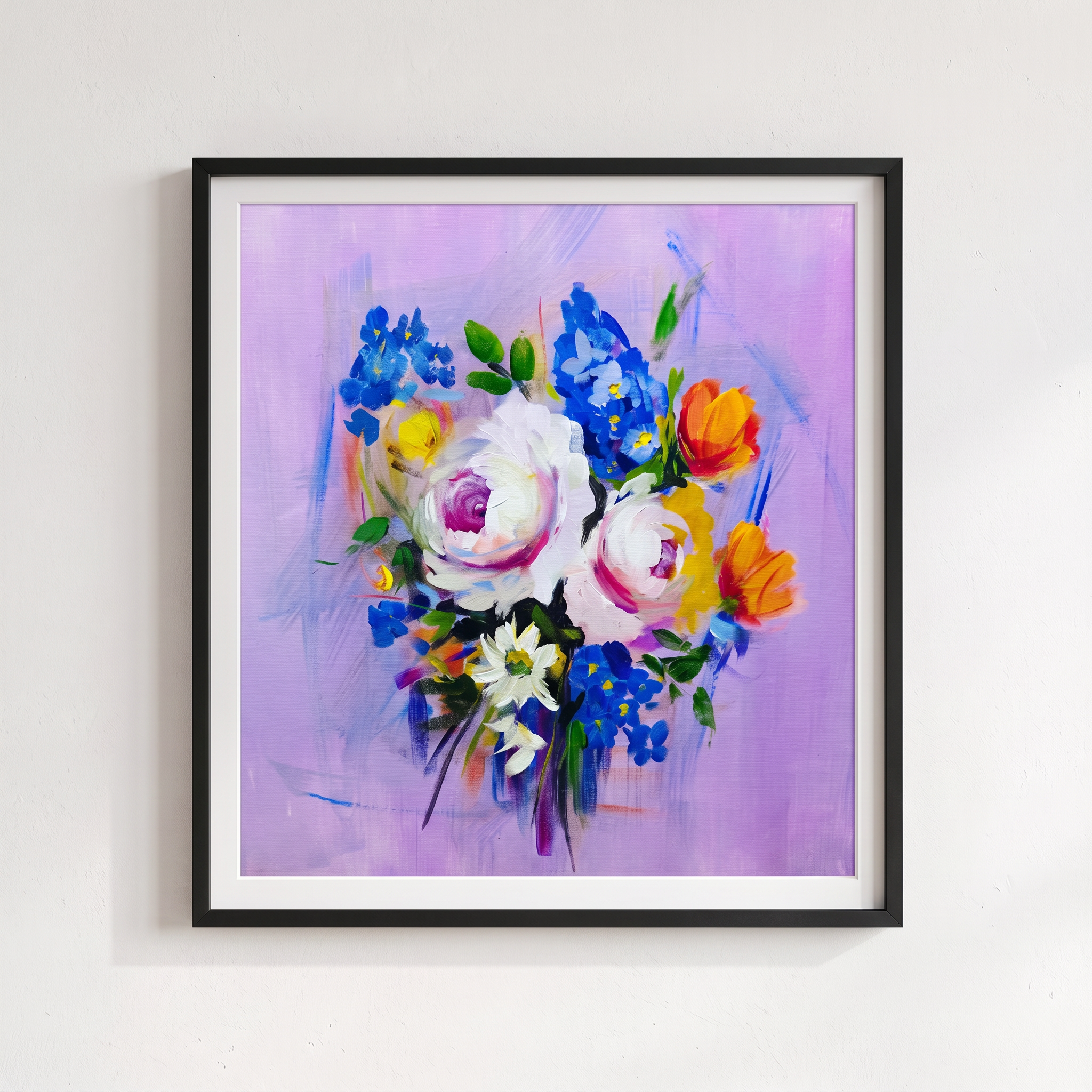 A Lilac Morning, Acrylic on canvas, 24 × 30 in